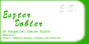 eszter dobler business card